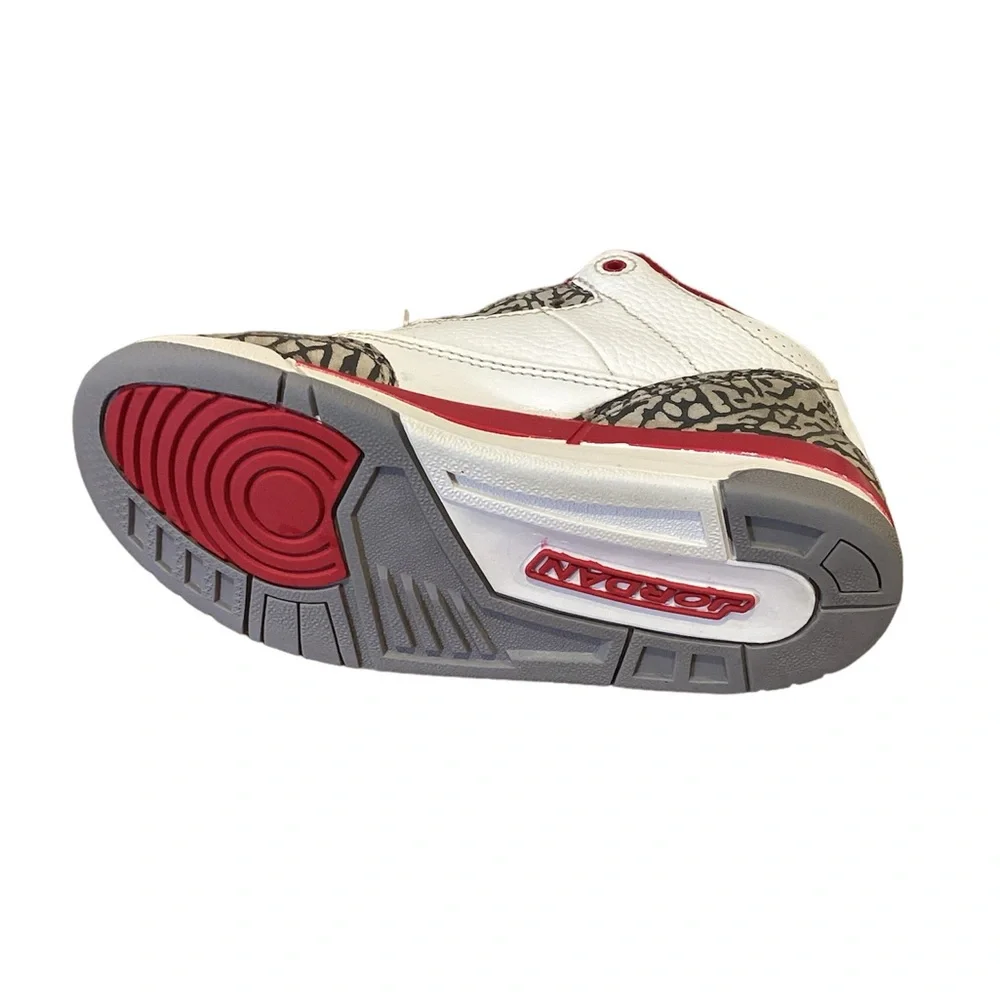 Nike‎ Air Jordan 3 Retro Cardinal Red Sz 13c(childrens)